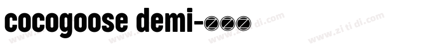 cocogoose demi字体转换
